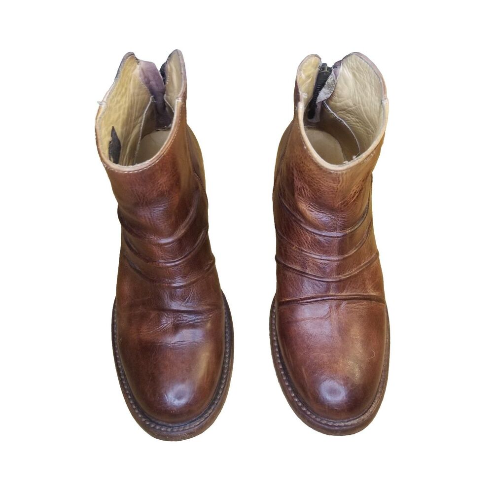 Bed Stu Arcane Bootie Women's Size 7 Brown Leather Ankle Boot Cobbler Series